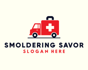 Medical Emergency Ambulance logo design