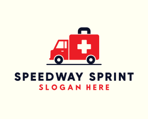 Medical Emergency Ambulance logo design