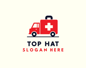 Medical Emergency Ambulance logo design