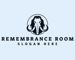 Ancient Mammoth Animal logo