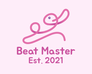 Pink Monoline Bunny logo