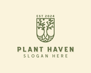 Eco Planting Shield logo design