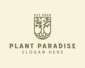 Eco Planting Shield logo design