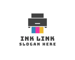 Print Printer Ink logo design