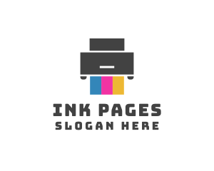 Print Printer Ink logo design