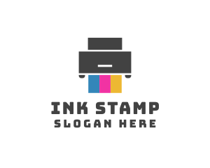 Print Printer Ink logo design