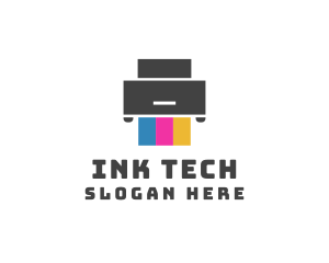 Print Printer Ink logo design