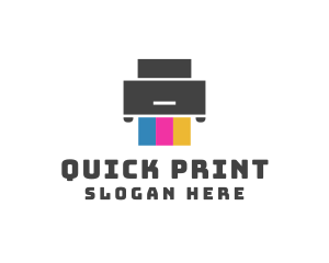 Print Printer Ink logo design