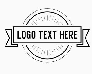 Hipster Circle Badge logo