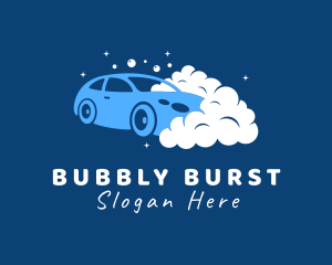 Car Wash Bubbles logo design