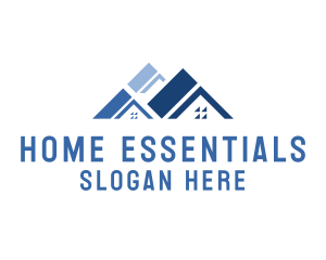 Residential Home Roof  logo design