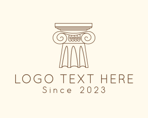 Greek Column Pillar logo