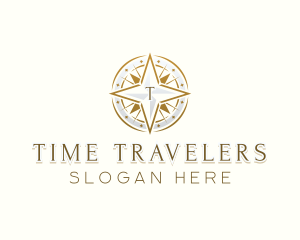 Travel Compass Direction logo design