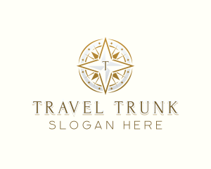 Travel Compass Direction logo design