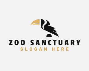 Toucan Bird Beak logo design