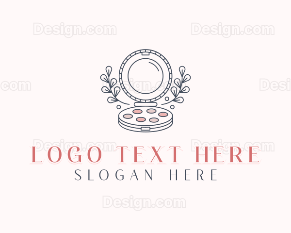 Feminine Floral Makeup Logo