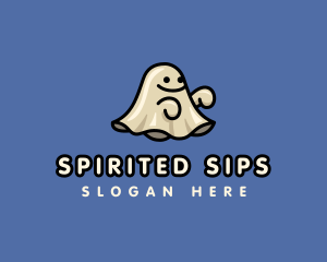 Ghost Spooky Cartoon logo design