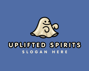 Ghost Spooky Cartoon logo design