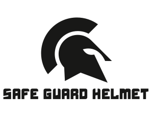 Black Spartan Helmet logo