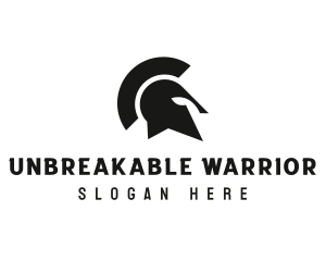 Warrior Spartan Helmet logo design