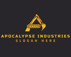 Construction Industry Excavator logo design