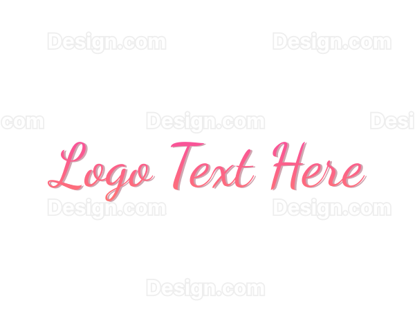 Stylish Cursive Feminine Logo