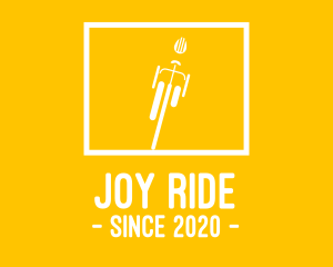 Yellow Bike Square logo design