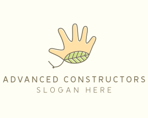 Handmade Hand Palm logo design