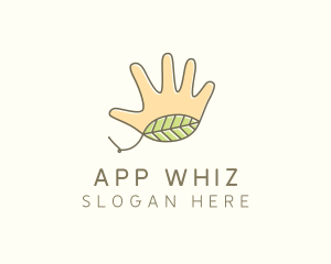 Handmade Hand Palm logo design