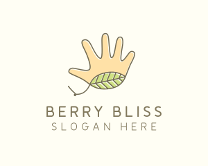 Handmade Hand Palm logo design