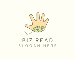 Handmade Hand Palm logo design