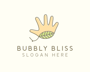 Handmade Hand Palm logo design