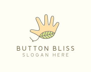 Handmade Hand Palm logo design