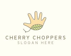 Handmade Hand Palm logo design