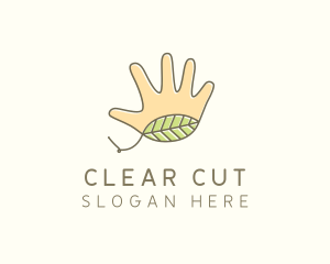 Handmade Hand Palm logo design