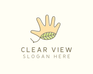 Handmade Hand Palm logo design