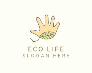 Handmade Hand Palm logo design