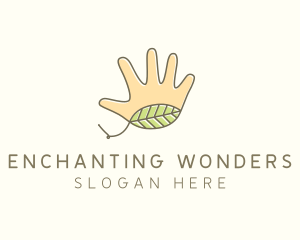 Handmade Hand Palm logo design