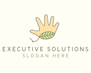 Handmade Hand Palm logo design