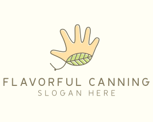 Handmade Hand Palm logo design