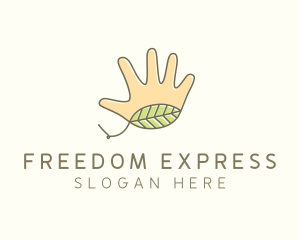 Handmade Hand Palm logo design