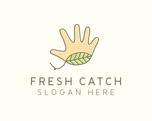 Handmade Hand Palm logo design