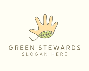 Handmade Hand Palm logo design