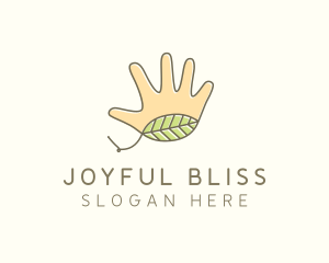 Handmade Hand Palm logo design