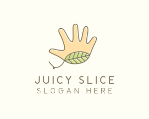 Handmade Hand Palm logo design