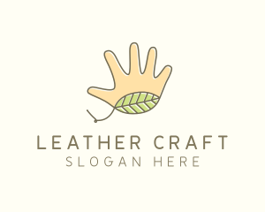 Handmade Hand Palm logo design