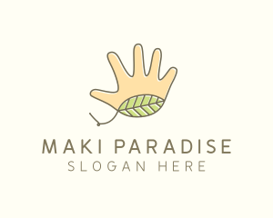 Handmade Hand Palm logo design