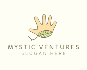 Handmade Hand Palm logo design