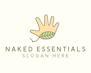 Handmade Hand Palm logo design