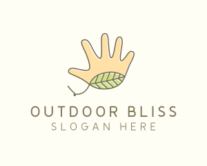 Handmade Hand Palm logo design